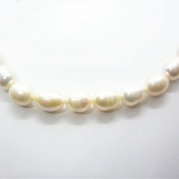 Natural Pearl Necklace and Woodland Earrings Set Wedding Jewelry for Bride - Picture 3 of 12